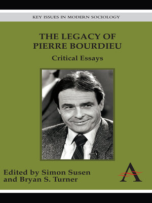 cover image of The Legacy of Pierre Bourdieu
